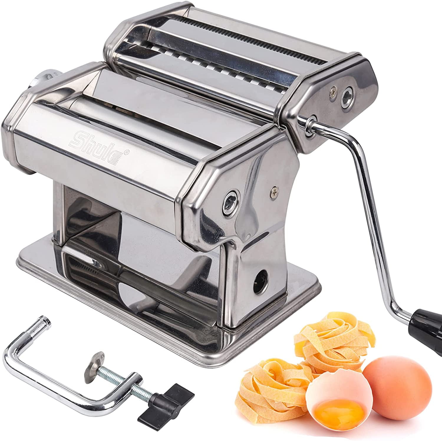 https://i5.walmartimages.com/seo/Shule-Manual-Pasta-Maker-7-Adjustable-Thickness-Settings-150-Pasta-Machine-Stainless-Steel-with-Pasta-Roller-Pasta-Cutter_12a4fae2-53a9-4149-9779-574b2c091aa0.882c32d810ab273d5edd27d8981ee809.jpeg