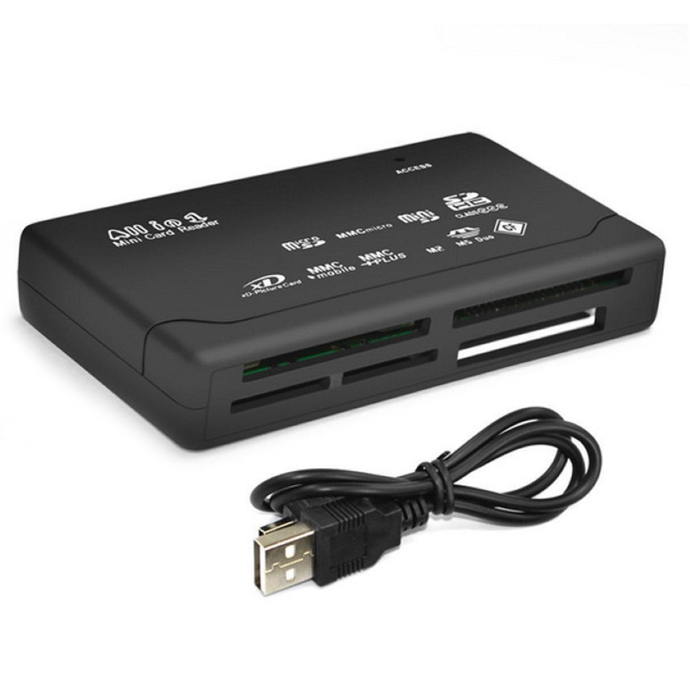 Shulemin All in One USB 2.0 Micro Secure Digital TF CF MMC Card Reader Adapter for PC - image 1 of 6