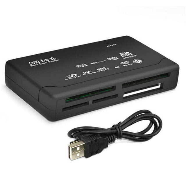 Shulemin All in One USB 2.0 Micro Secure Digital TF CF MMC Card Reader Adapter for PC