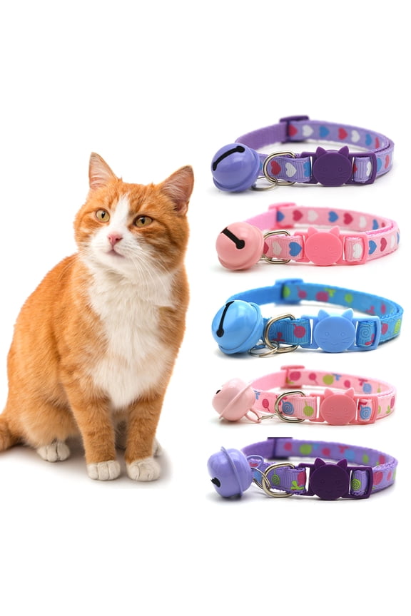 Cat Dog Buckle Collar Lollipop Candy Color Adjustable Style Pet Supplies,Pink