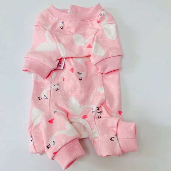 Shulemin Cat Recovery Suit Wound Prevention Anti Licking Professional Surgery Wear Anti-harassment Pet Jumpsuit Cat Costume,Pink S