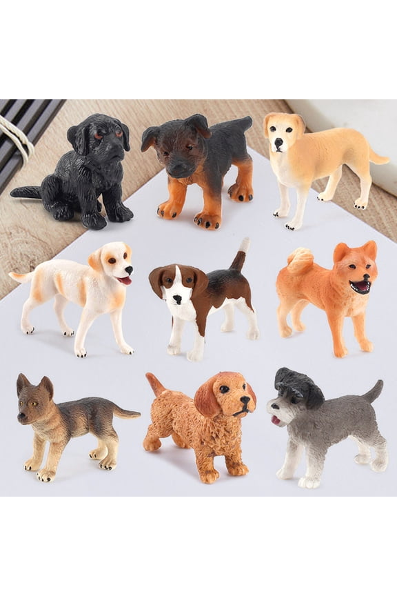 Dog Model Smell-less Solid PVC Realistic Dog Figure for Home,D