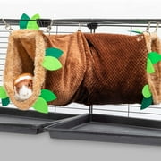 Shulemin Hamster Hammock Large Space Hanging Bed Warm Hamster Guinea Pigs Sleeping Tunnel House for Rodent