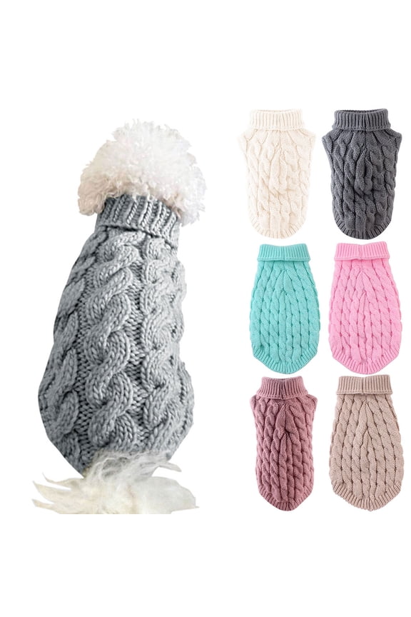Pet Small Dog Cat Chihuahua Autumn Winter Sweater Knitwear Clothes Blouse Outfit,Red M