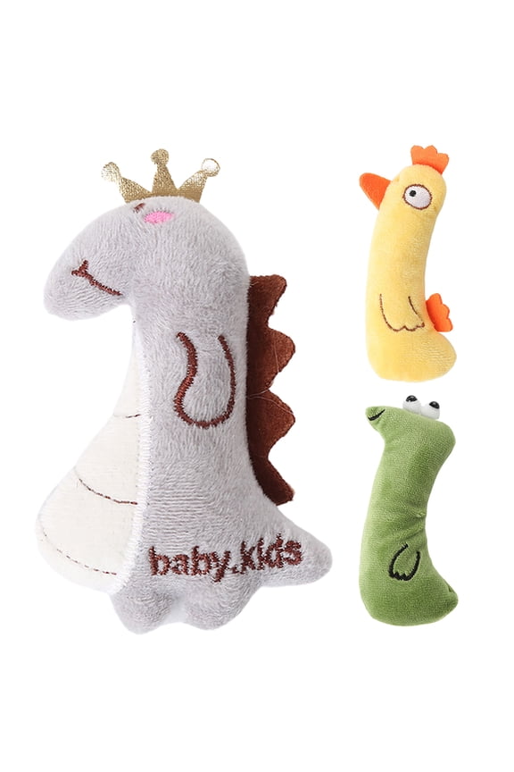 Pet Supplies with Catnip Plush Cat Animal Shape Toy Home,Yellow