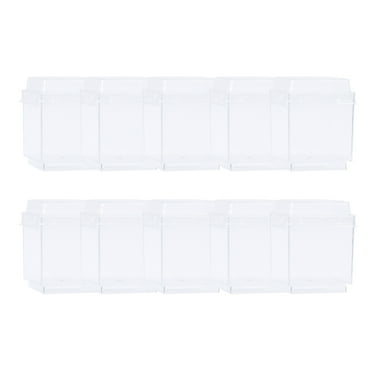 Shuliwen 10 Clear Square Dessert Cups with Lids - Reusable for Parties