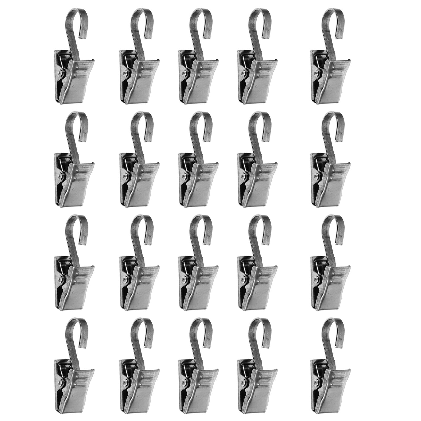 Shuliwen 20Pcs Metal Curtain Alligator Clips Curtain Hooks Shower ...