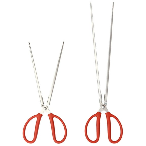 Shuliwen 2pcs Trash Picker Grabber Litter Pick Tool for Elderly - Red