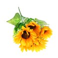 thumbnail image 1 of Shuliwen 30cm Realistic Sunflower Bunch 7-Bifurcation Artificial Sunflower Floral Arrangement Faux Sunflower Bouquet for Home Decoration Wedding Decor, 1 of 9