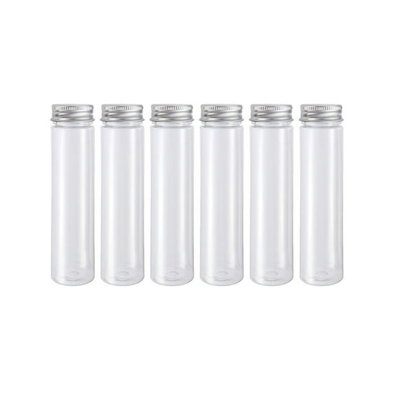 Shuliwen 6 Plastic Vials Test Containers Candy Bottles Lotion Tubes