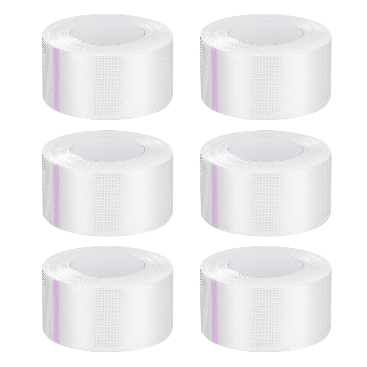 Shuliwen medical tape 6 Rolls Medical Tape Pressure Sensitive Skin Tape Clear Surgical Tape PE Microporous First Aid Tape