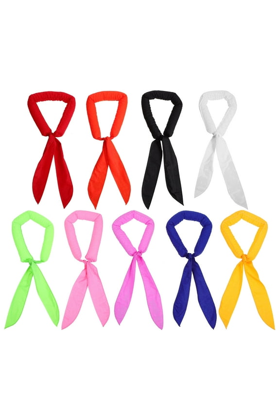 9pcs Cooling Scarf Wrap Soaked Tie Neck Bandana Headband