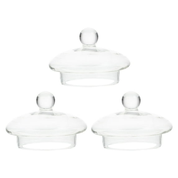 Shuliwen Clear Glass Lid Replacement for Teapots and Dispensers (3pcs)