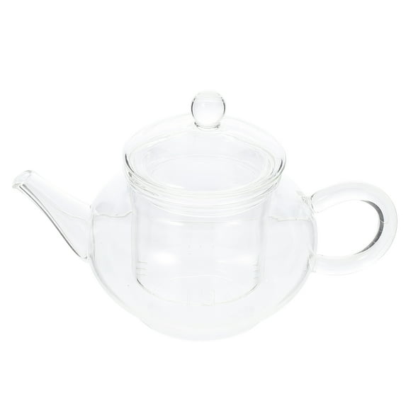 Shuliwen Glass Teapot with Infuser for Loose Tea - Clear Stovetop Kettle (250ML)