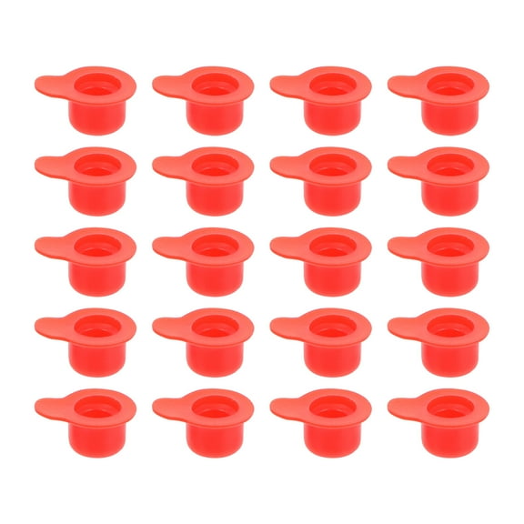 Shuliwen Hole Plugs 200pcs Cylinder Dust Plugs Caps Silicone Rubber Internal Thread Hole Plugs (Red)