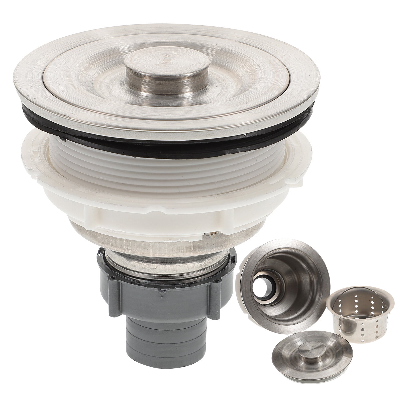 Shuliwen Kitchen Sink Drain Removable Deep Waste Basket Strainer Assembly Sealing Lid