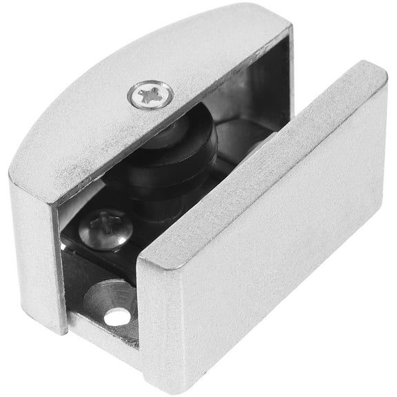 WASHWEPE Silver Shower Door Track Guide for Glass Door Accessories 1 Set