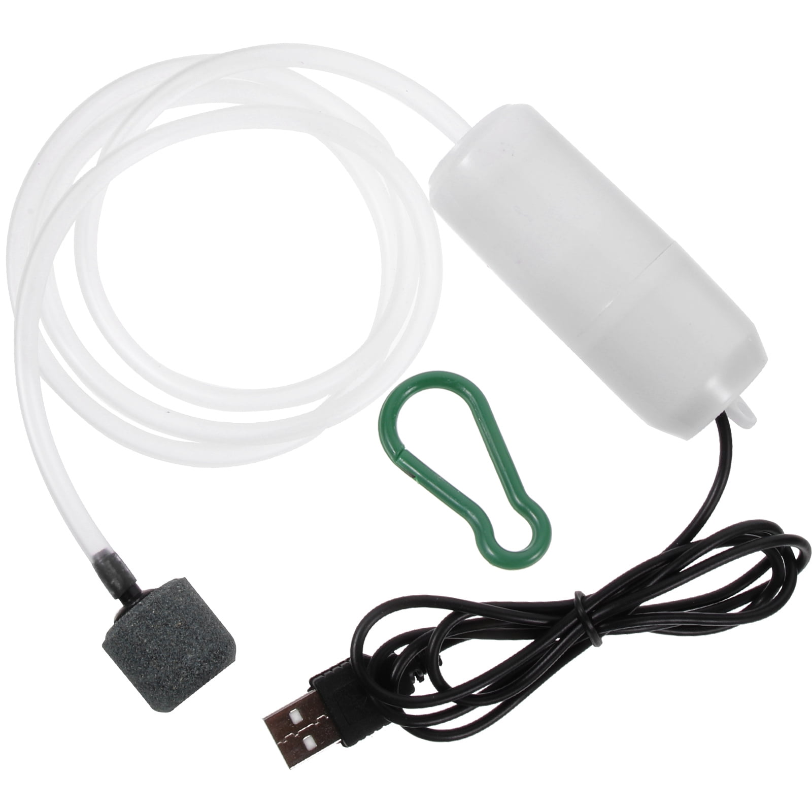 Shuliwen USB Aquarium Air Pump Oxygenator for Tank (White)