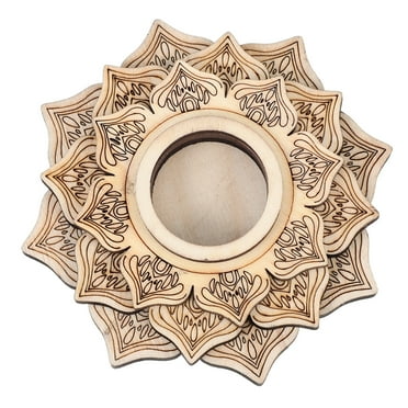Shuliwen Wooden Sphere Stand Base Holder for Globe Stone Display