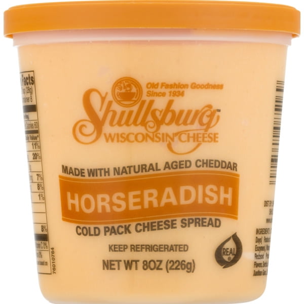 Shullsburg Creamery Spreadable Cold Pack Horseradish Cheddar Cheese