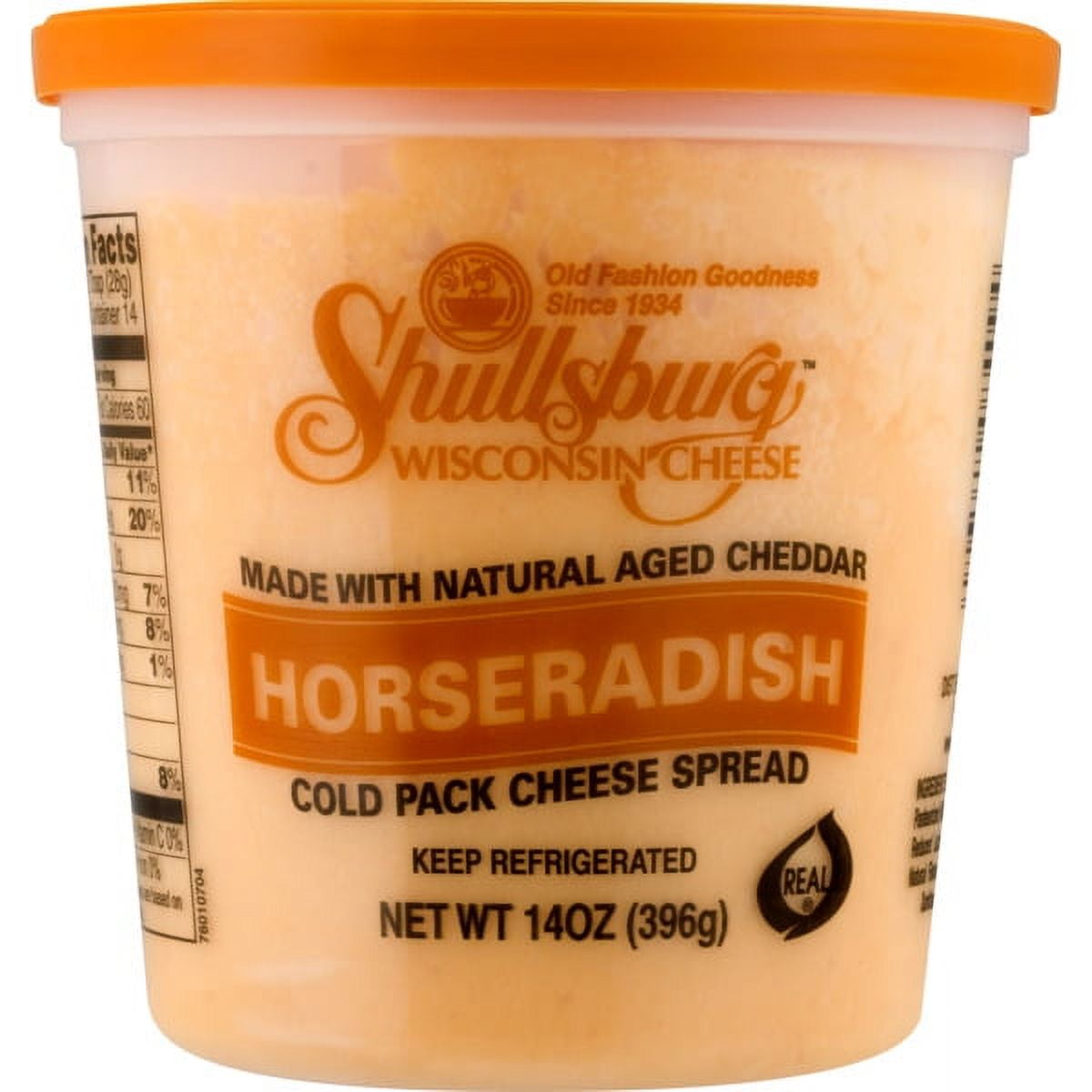 Shullsbury Creamery Spreadable Cold Pack Horseradish Cheddar Cheese