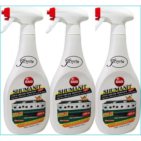 Shumanit Bagi Cold Grease Remover -Kosher For Passover 26.4 Fl Oz (3 pack)