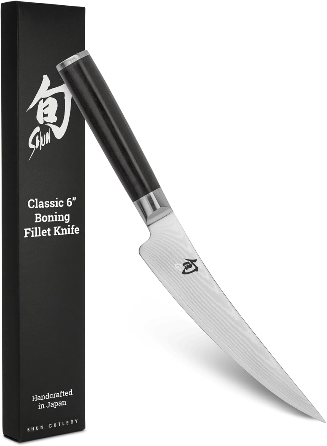 Fillet Cadding Shun Classic 6-Inch Boning & Fillet Knife, VG-MAX Core with Damascus ...
