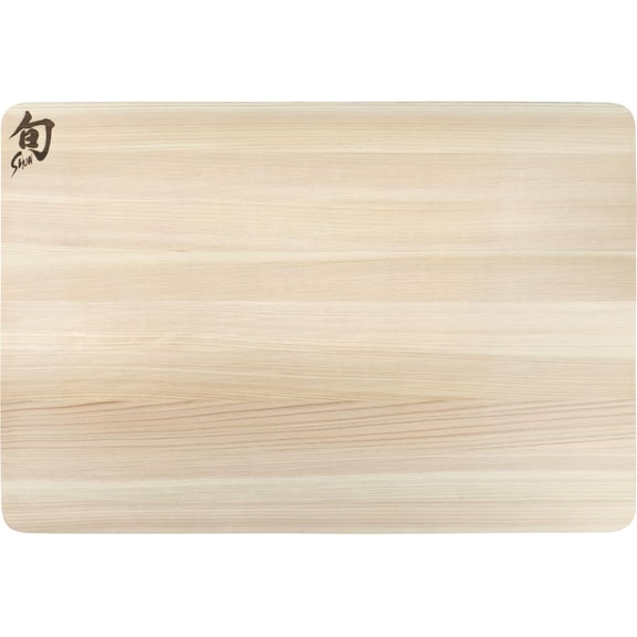 Shun Cutlery Medium Hinoki Cutting Board, 15.75" x 10.75" Wooden Japanese Cutting Board, Medium-Soft Wood, FSC Certified