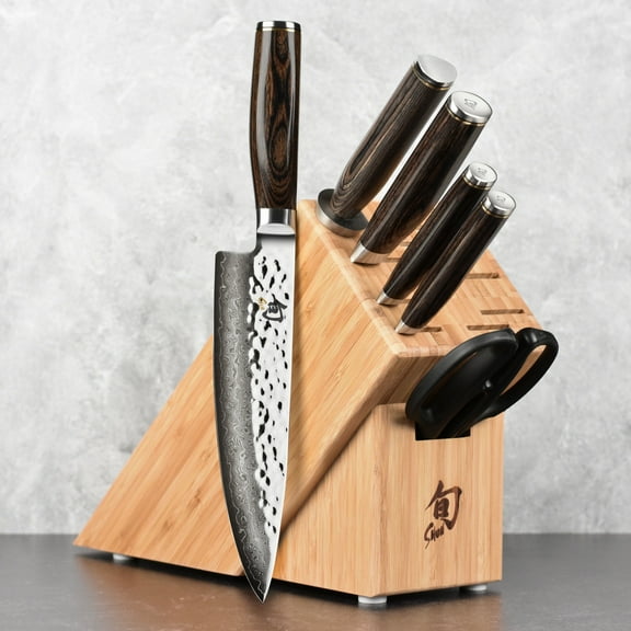 Shun Premier 7 Piece Knife Essential Block Set