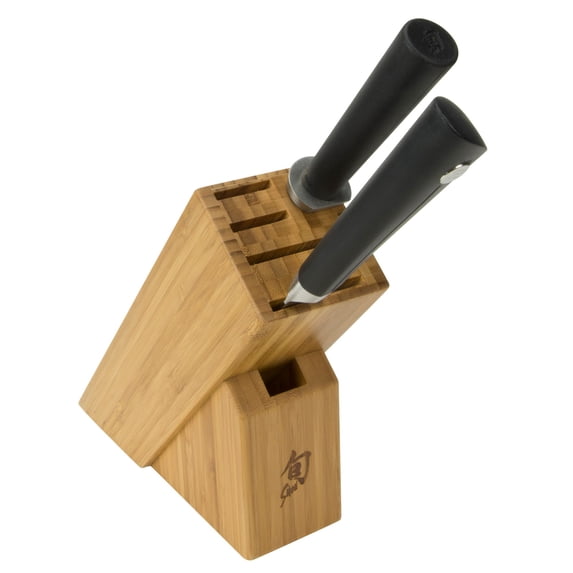 Shun Sora 3 Piece Build a Block Knife Set, Handcrafted in Japan, Chef, Honing Steel, and Block