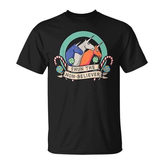 Shun The NonBeliever Unicorn Meme Humo TShirt