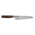 thumbnail image 1 of Shun Utility Knife Premiere Series 6 Inch Multipurpose Damascus Clad,  Hammered Tsuchime Steel Blade, Professional Quality - Walnut / Stainless Steel, 1 of 8