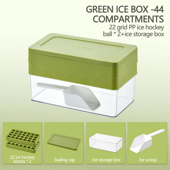 ShunRuiPi New Ice Cubes Maker, Ice Cubes Molds Ice Box Small Household Refrigerator Easy-release Ice Lattice With Cover Ice Lattice, Ice Pops, Popsicles Molds Small