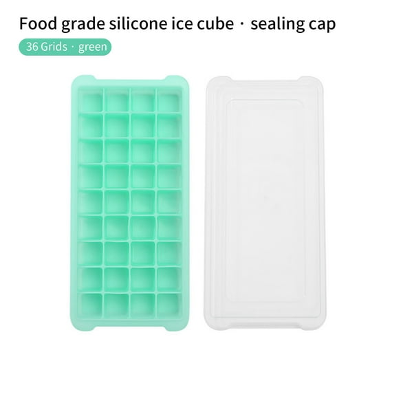 ShunRuiPi Black and Friday 2024 24/36 Ice Trays With Lids Stackable Ice Trays For Easy Release, Ice Cream Molds, Reusable Popsicle Sticks