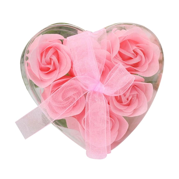 ShunRuiPi 6Pcs Scented Rose Flower Bath Body Soap Wedding Party Gift, Artificial Flowers, Artifical Flowers Under