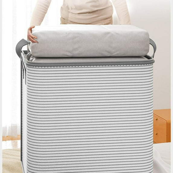 ShunRuiPi Heavy Duty Storage with Reinforced Handles Extra Large Storage Bags for Clothes Tote Bag Thickened Double Zipper for Space Saving Travel, Halloween Decorations Indoor Under