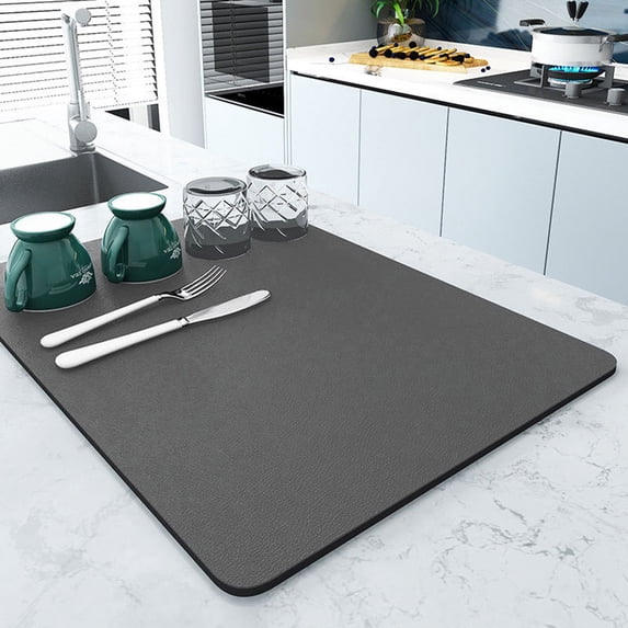 ShunRuiPi Kitchen Countertop Mat, Soft Diatomaceous Mud Absorbent Mat, Cup Mat, Dishwasher, Chopsticks, Non Slip Drainage Mat, Kitchen Utensils, Kitchen Cooking Utensils