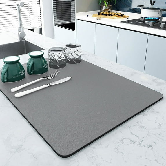 ShunRuiPi Kitchen Countertop Mat, Soft Diatomaceous Mud Absorbent Mat, Cup Mat, Dishwasher, Chopsticks, Non Slip Drainage Mat, Kitchen Utensils, Kitchen Cooking Utensils