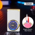 thumbnail image 1 of ShunRuiPi Metal Inflatable Lighter Double Flame Lighter with Quartz Dial LED Light Portable Windproof Candle Lighter Adjusment Flame Fireplace Grill Camping Lighter, Torch lighter, Lighters Bulk, 1 of 3