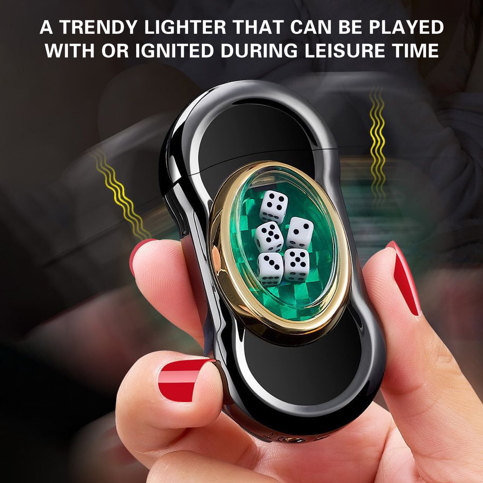 ShunRuiPi New Personalized Dice Lighter Bar Play Carving Advertising