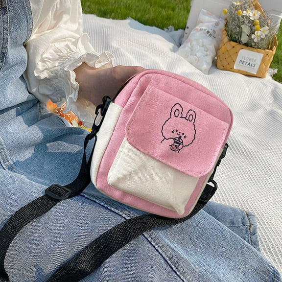 ShunRuiPi New Student Small Capacity Casual Canvas Bag Xiaoqing New Crossbody Bag, Travel Essentials, Clothing Storage Bags Under