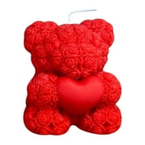 ShunRuiPi Valentine S Day Candle Cute Rose Bear Aromatherapy Candle For Home Care Candles Gift Set For Women Birthday Valentine Anniversary S, Modern Home Decor, Engagement Party Decorations