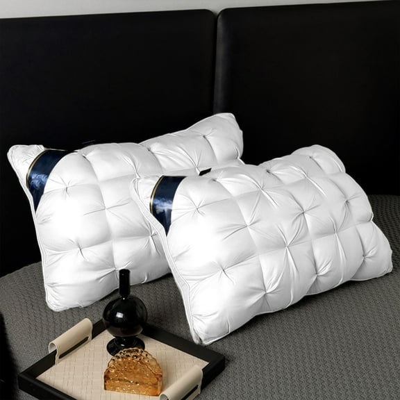 ShunRuiPi Home 2025 WashableBedding Size Bed Pillow, White Cool Hotel Quality Corner Propped Pillow for Back Flat Or Side Sleeping, Hotel Pillows, Reading Pillow