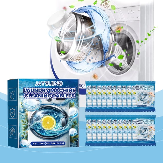 ShunRuiPi Washing Machine Foamer Tablets, Washing Machine Cleaner, Clean The Inside Of Washing Machines and Dishwashers, Laundry Washer Cleaner Under