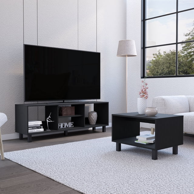Shunda K 2 Piece Living Room Set, Streamlined with TV Stand and Coffee ...