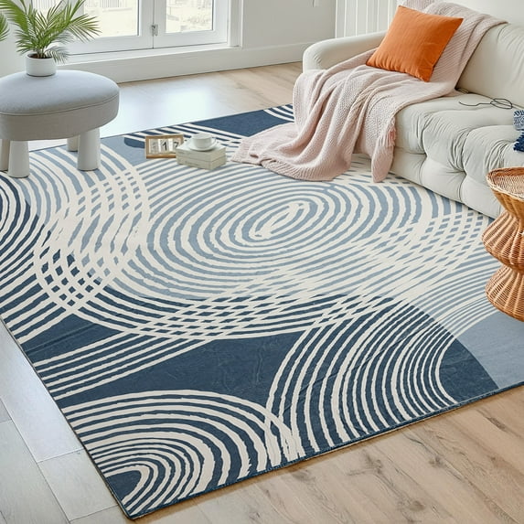 Shunda K Moroccan 8x10 Rugs for Living Room, Large Washable Area Rug Ultra-Thin Soft Carpet, Oriental Trellis Bedroom Rug Distressed Non Shedding Throw Rug for Living Dining Room Office (8x10ft, 06)