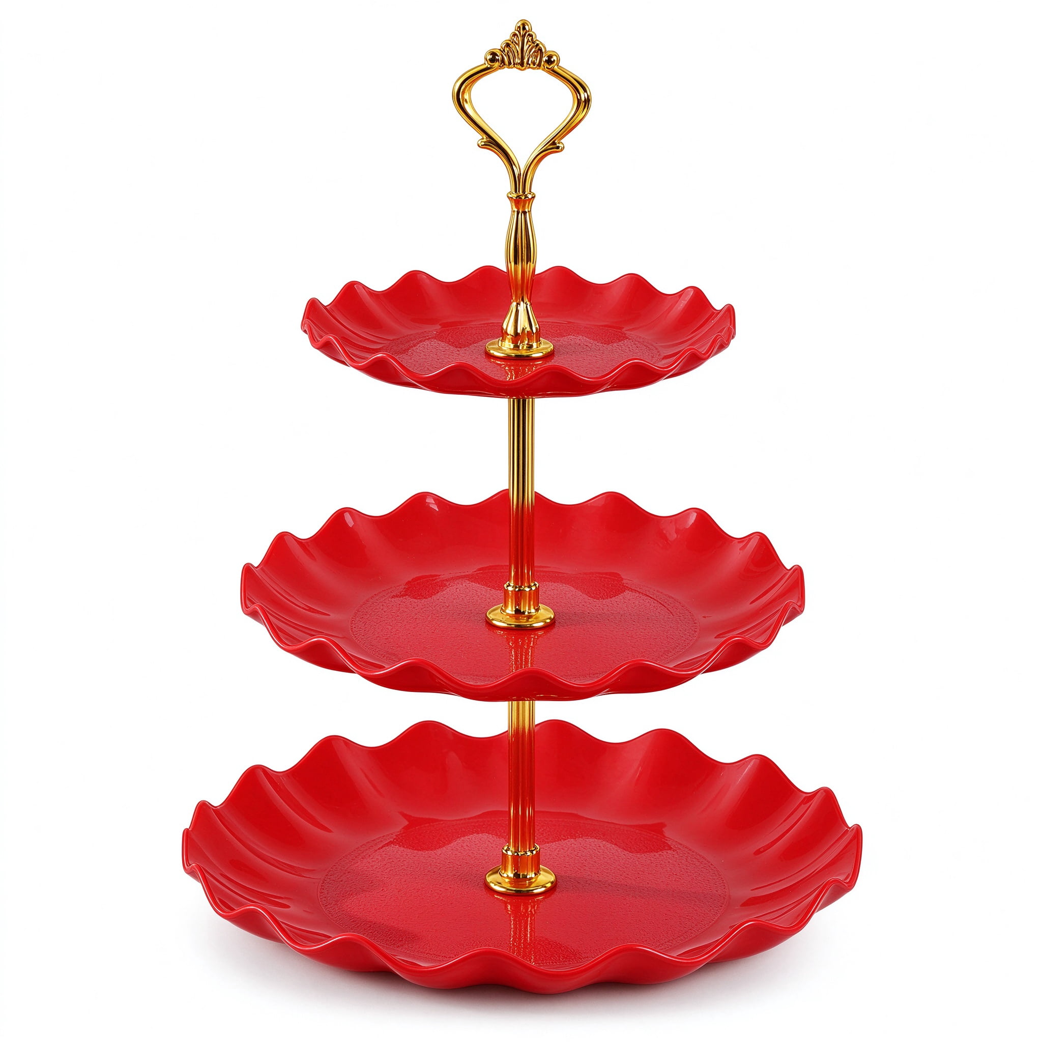 ShundaCat 3 Tier Candy and Dessert Stand, Plastic Serving Tray with ...
