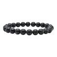 thumbnail image 1 of Shungite Bracelet - 8mm Beaded Stretch Bracelet and Healing Stones, 1 of 5