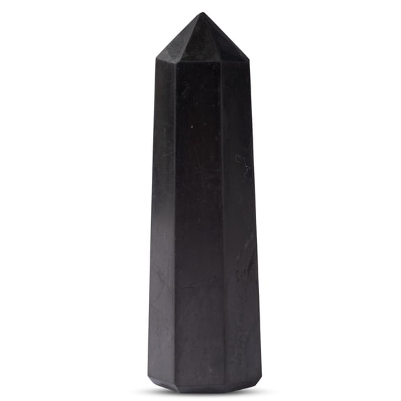 Shungite Healing Crystal Tower Obelisk Crystals and Healing Stones for Meditation, Reiki, Chakra Balancing, and Crystal Grids Crystal Points for Home or Office Spiritual Decor & Gift