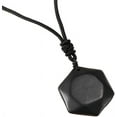 thumbnail image 1 of Shungite Stone Energy Star of David Necklace,Star of David Necklace for Men Women,Black, 1 of 6